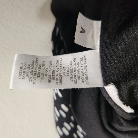 Ann Taylor Loft Sleeveless Black & White Patterned Dress Size M - Picture 15 of 16
